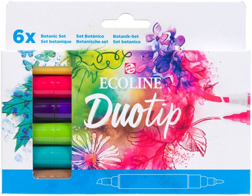 Duotip Talens Ecoline set 6 stuks botanisch 6 Stuk-3