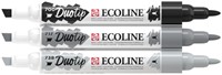 Duotip Talens Ecoline set 3 stuks zwart en grijs 3 Stuk-2