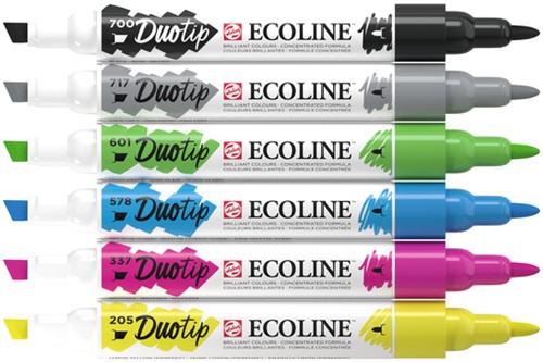 Duotip Talens Ecoline set 6 stuks basis 6 Stuk-2