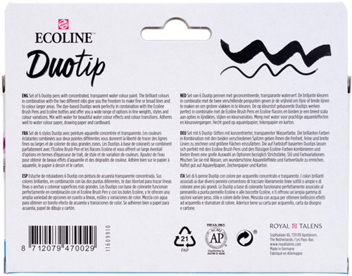 Duotip Talens Ecoline set 6 stuks basis 6 Stuk-1