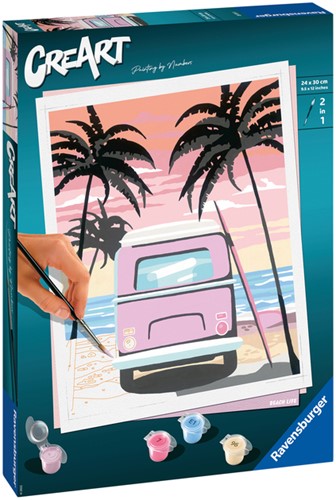 Schilderen op nummers CreArt Beach life 1 Doos-2