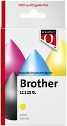 Inktcartridge Quantore Brother Lc225XL geel 1 Stuk