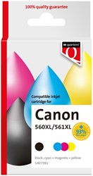 Inktcartridge Quantore Can Pg560XL Cl561XL zw+ kl 2 Stuk