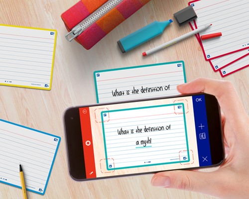 Flashcard Oxf 2.0 75x125mm 80vel 250gr lijn ass 80 Vel-4