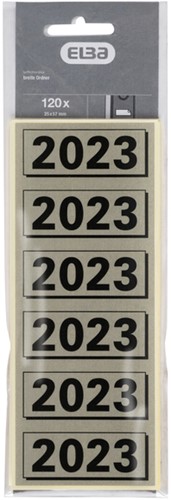 Rugetiket Elba 2023 57x25mm grijs 20 Vel-2