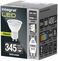 Ledlamp Integral GU10 4000K koel wit 3.6W 400lumen 1 Stuk-2