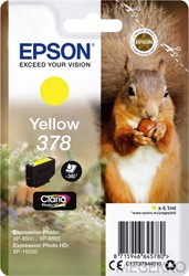 Inktcartridge Epson 378 T3784 geel 1 Stuk