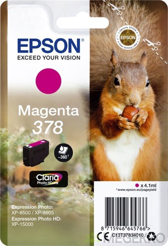Inktcartridge Epson 378 T3783 rood 1 Stuk