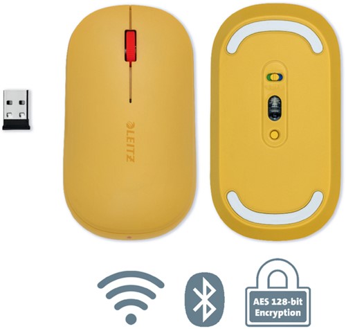 Draadloos muis Leitz Cosy geel 1 Stuk-3