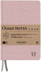 Notitieboek Aurora Ocean A5 192blz lijn 80gr rood 1 Stuk
