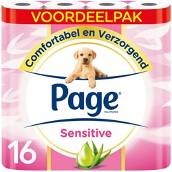 Toiletpapier Page Sensitive Aloe Vera 3lgs 16 Rol
