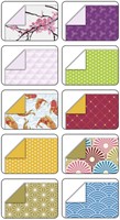 Vouwblaadjes Folia 80gr 15x15cm 50 vel 2-zijdig Japan 10 designs ass-2
