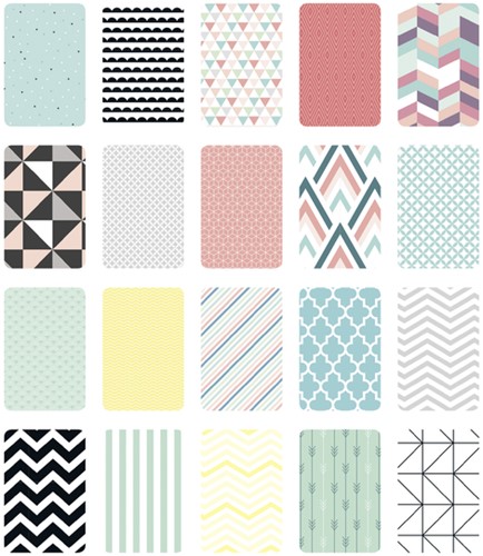 Papierblok Folia Geometrie 24x34cm 270gr 20vel ass 20 Vel-2