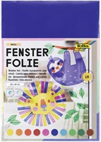 Raamfolie Folia 23x33cm 10 vel 10 kleuren 10 Vel