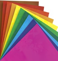 Raamfolie Folia 23x33cm 10 vel 10 kleuren 10 Vel-2