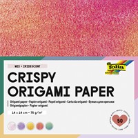 Vouwblaadjes Folia 75gr 14x14cm 50v 2z iris ass kl 50 Vel