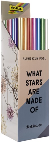 Knutselfolie Folia 50x78cm 50 rollen assorti 50 Rol-2