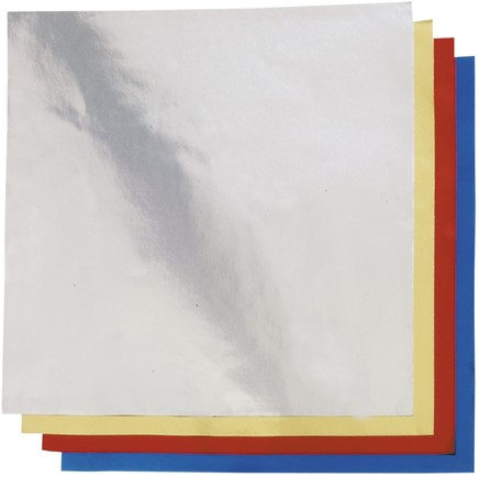 Vouwblaadjes Folia 15x15cm 50v alufolie assorti kl 50 Vel-2