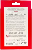 Viltstift Bruynzeel Super Point set 12 kleuren 12 Stuk-2