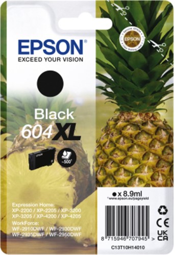 Inktcartridge Epson 604XL T10H14 zwart 1 Stuk