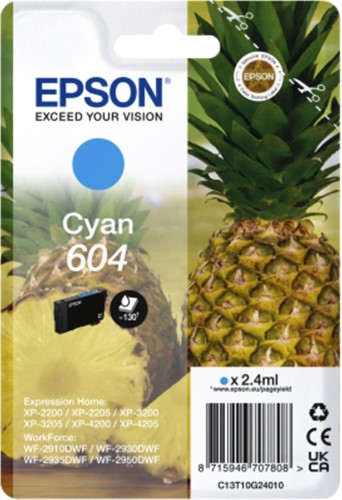 Inktcartridge Epson 604 T10G24 blauw 1 Stuk