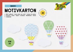 Fotokarton Folia A6 40vel met basisdesigns assorti 40 Vel