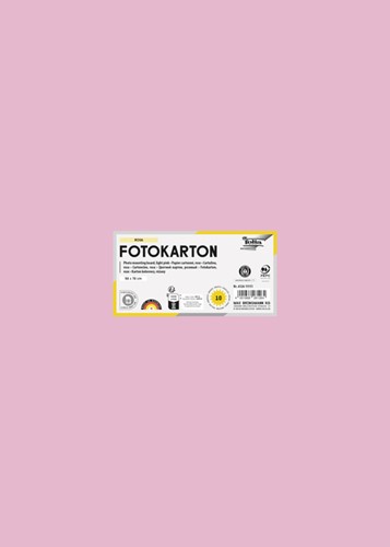 Fotokarton Folia 300gr 50x70cm 26 lichtroze 1 Stuk