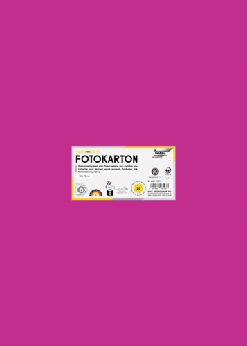 Fotokarton Folia 300gr 50x70cm 10vel 23 roze 1 Stuk