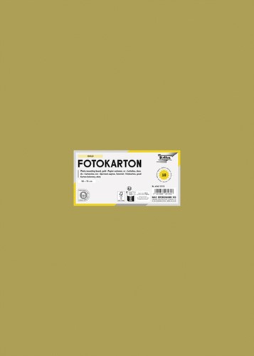 Fotokarton Folia 300gr 50x70cm 10vel 65 goud 1 Stuk