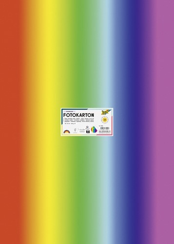Fotokarton Folia 300gr 50x70cm 1650 regenboog 1 Stuk