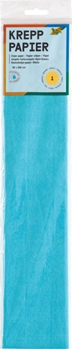 Crepepapier Folia 50x250cm 10vel 120 lichtblauw 1 Stuk