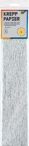 Crepepapier Folia 50x250cm 10vel 9126 zilver 1 Stuk