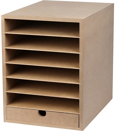Papier opslag Crea Com hxbxd 31.5x24.3x32cm MDF 1 Stuk