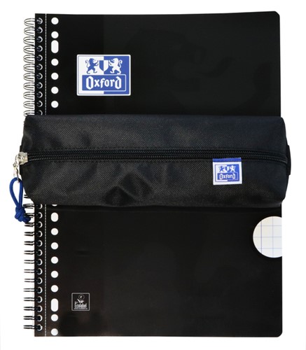 Pennenetui Oxford rechthoek zwart 1 Stuk-3