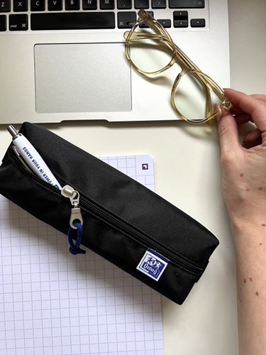 Pennenetui Oxford rechthoek zwart 1 Stuk-2