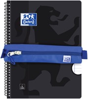 Pennenetui Oxford rond blauw 1 Stuk-7