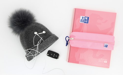 Pennenetui Oxford rechthoek roze 1 Stuk-8