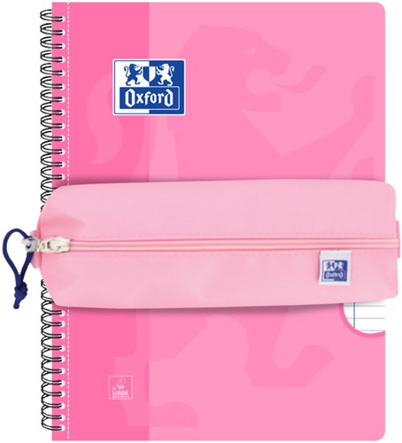Pennenetui Oxford rechthoek roze 1 Stuk-5