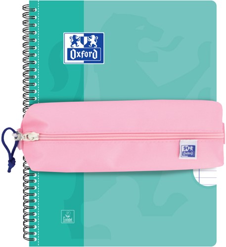 Pennenetui Oxford rechthoek roze 1 Stuk-6