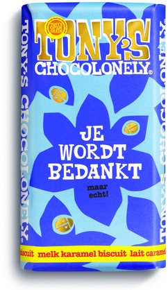 Chocolade Tony Chocolonely je wordt bedankt 180 Gram