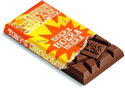Chocolade Tony Chocolonely gefeliciteerd reep 180 180 Gram