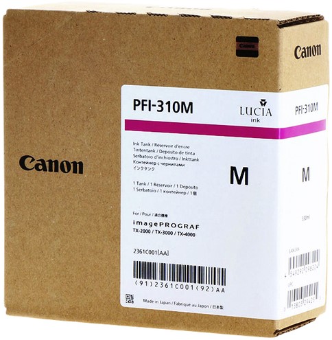 Inktcartridge Canon PFI-310 rood 1 Stuk