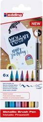 Brushpen edding 1340 metallic ass 6 Stuk