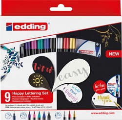 Brushpen edding 1340 Happy Lettering assorti 11 Stuk