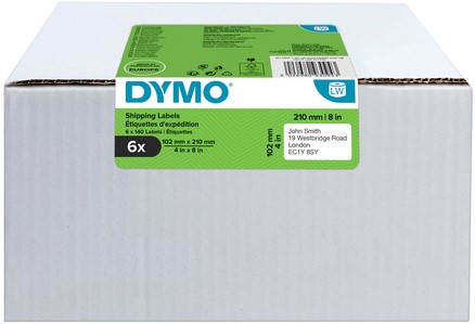 Etiket Dymo LabelWriter 5XL verzend 102x210 6st 6 Rol