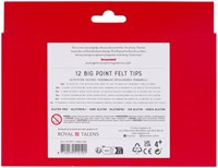 Viltstift Bruynzeel Kids Big Point set 12 kleuren 12 Stuk-2