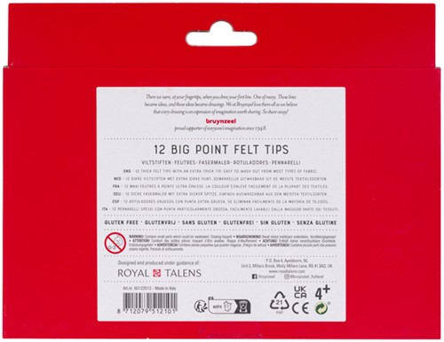 Bruynzeel Kids Big Point viltstiften set 12 12 Stuk-2