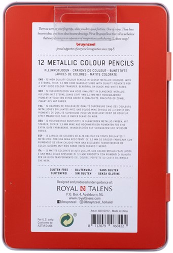 Kleurpotlood Bruynzeel Expression 12st metallic 12 Stuk-3