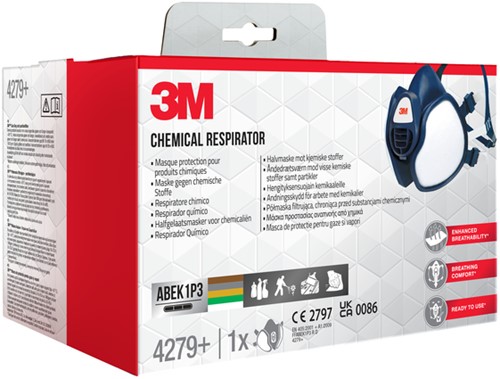 Masker 3M chemische stoffen FFABEK1 P3 D filters-3
