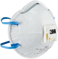 Stofmasker 3M 8822 FFP2 met ventiel 5st 5 Stuk-2